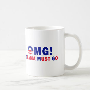 Caneca De Café OMG! Obama deve ir!