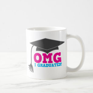 Caneca De Café OMG QUE EU ME GRADUEI! grande presente da