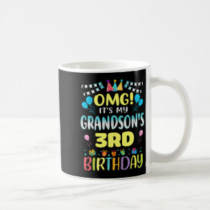 Caneca De Café Omg São Os Meus Avós aniversário de 3 anos Doce 3