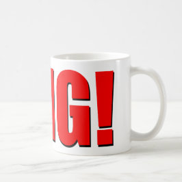 Caneca De Café OMG! vermelho
