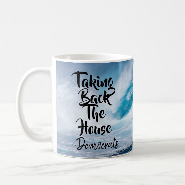 Caneca De Café Onda Azul, Democratas Retomando a Casa (Esquerda)
