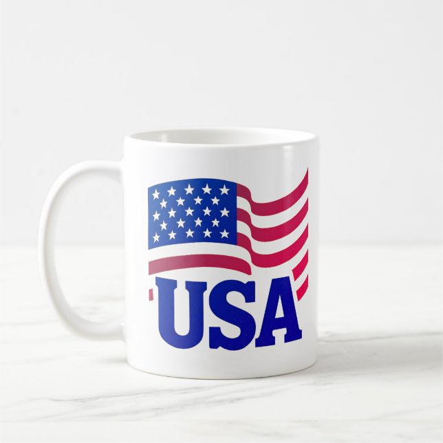 Caneca De Café Onda de Unidade dos Estados Unidos (Esquerda)