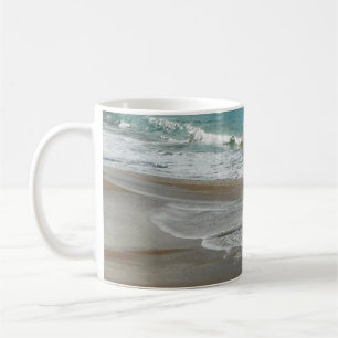 Caneca De Café Ondas a Lapidar no Oceano Azul de Turquesa de Prai