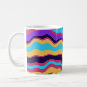 Caneca De Café Ondas abstrato