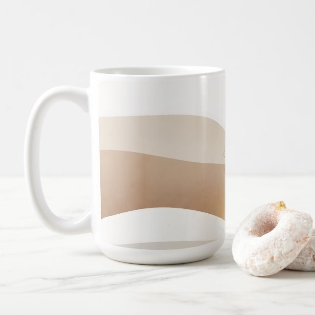 Caneca De Café Ondas Calmas do Deserto com Essência de Feneco | M (Com Donut)