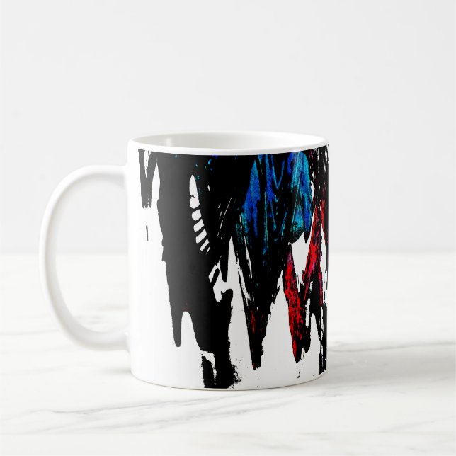 Caneca De Café Ondas coloridas (Esquerda)