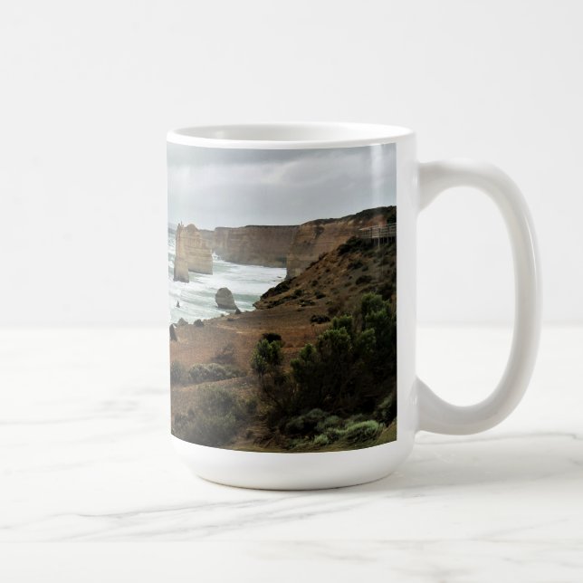 Caneca De Café Ondas contra o tempo - Excelente Ocean Road (Direita)