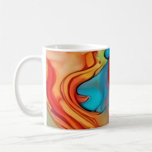 Caneca De Café Ondas de Miragem no Deserto (Esquerda)