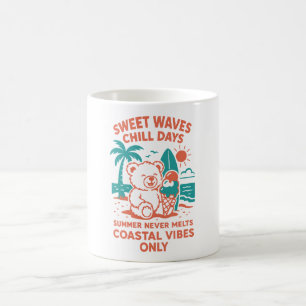 Caneca De Café Ondas doces dias de frio