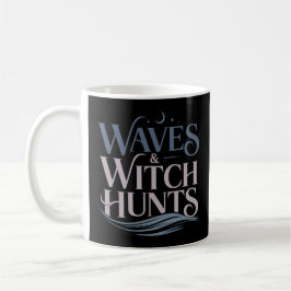 Caneca De Café Ondas e Caça às Bruxas Livros de Fantasia