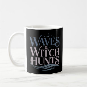 Caneca De Café Ondas e Caça às Bruxas Livros de Fantasia