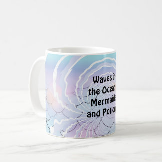 Caneca De Café Ondas e Ditados de Sereias