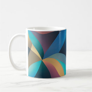 Caneca De Café Ondas e ventos abstrato 29