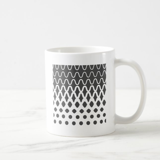 Caneca De Café Ondas em Partículas (Direita)