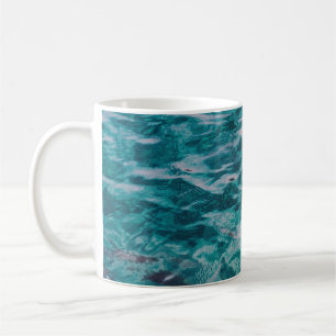 Caneca De Café Ondas Esmeraldas do Oceano