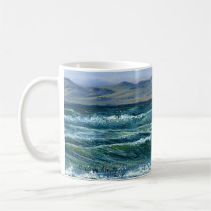 Caneca De Café "Ondas tumultuosos"