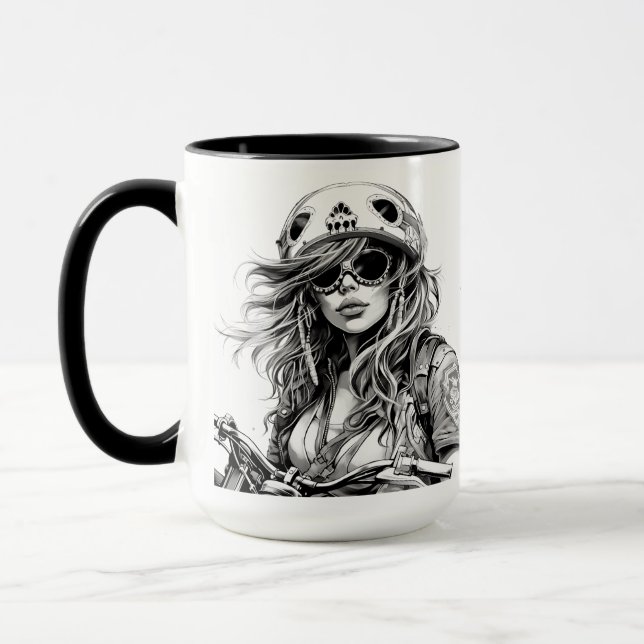 Caneca de café "Onde a Estrada Termina, Eu Começo" (Esquerda)