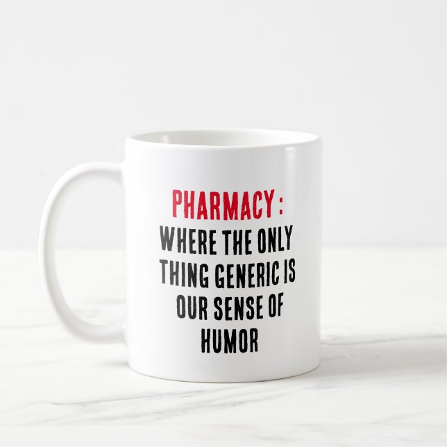 Caneca De Café Onde a única coisa genérica é nossa (Esquerda)