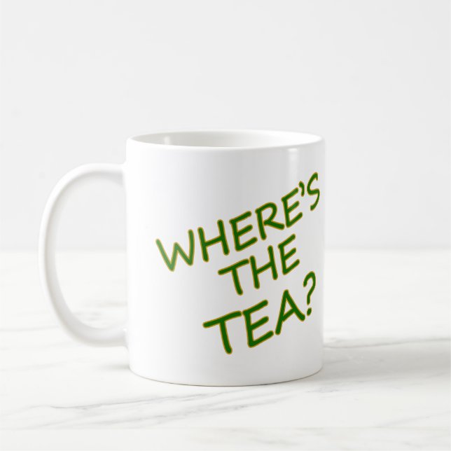 Caneca De Café Onde está o chá? (Esquerda)