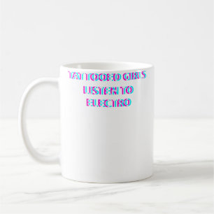 Caneca De Café Onde Garotas Tatuadas Escutam Música Eletrônica