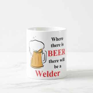 Caneca De Café Onde há cerveja - soldador