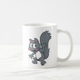 Caneca De Café Ondulação cinzenta do esquilo do rick da guard