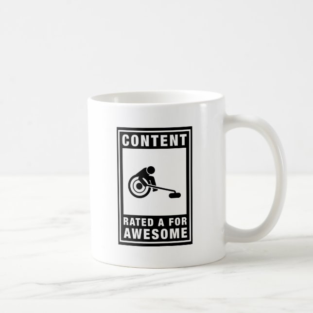 Caneca De Café Ondulação da cadeira de rodas (Direita)