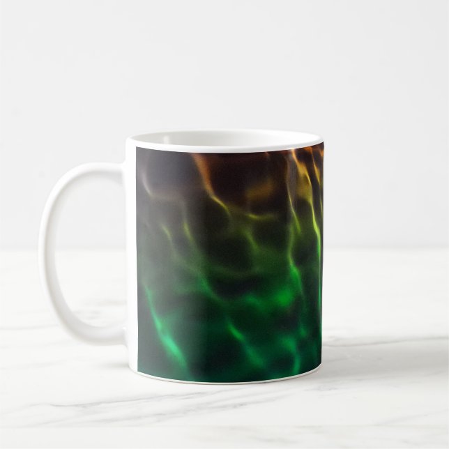 Caneca De Café Ondulações de Arco-íris (Esquerda)