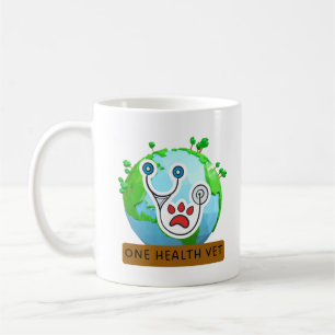 Caneca De Café One Health Vet – Vet Global Health Animal Design