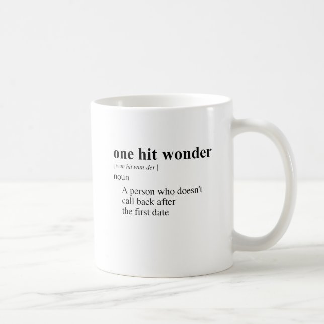 CANECA DE CAFÉ ONE HIT WONDER 2 (Direita)