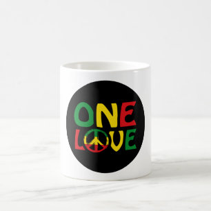 Caneca De Café One Love, Reggae design