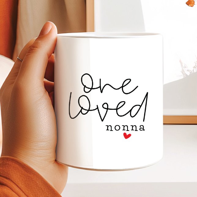 Caneca De Café One Loved Nonna (Criador carregado)