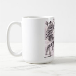 Caneca De Café One Man Angry Pointing a Finger at Another Man Sta