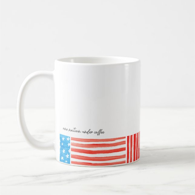 Caneca De Café One Nation Under Coffee (Esquerda)