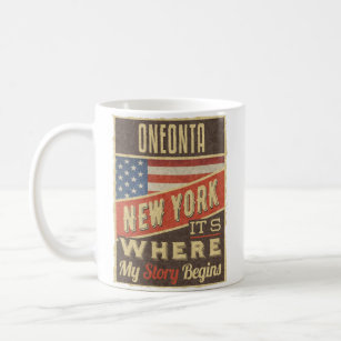 Caneca De Café Oneonta Nova Iorque