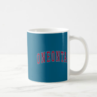 Caneca De Café Oneonta Nova York Lembrança Estilo Universitário C