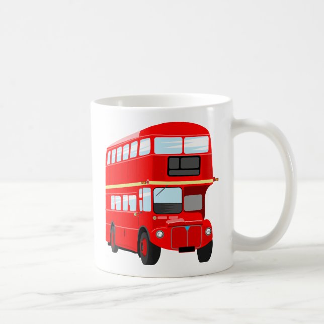 Caneca De Café Ônibus vermelho (Direita)