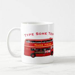 Caneca De Café Ônibus vermelho de Londres temático