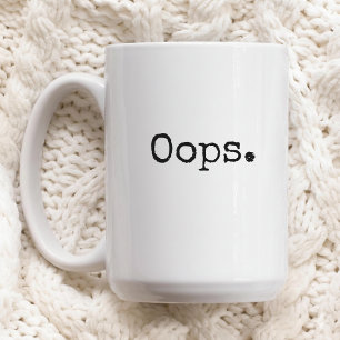 Caneca de Café Oops Presente Divertido para Mulher