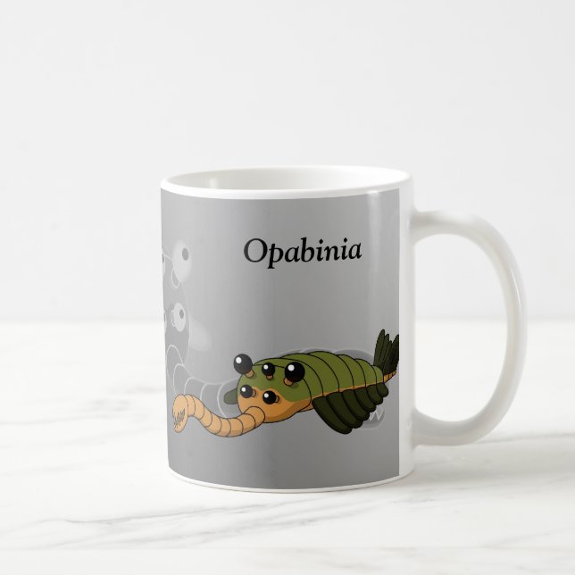 Caneca De Café Opabinia - Animal pré-histórico (Direita)