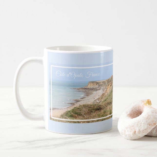 Caneca De Café Opal Coast Turquoise Sea and Cliffs (Com Donut)