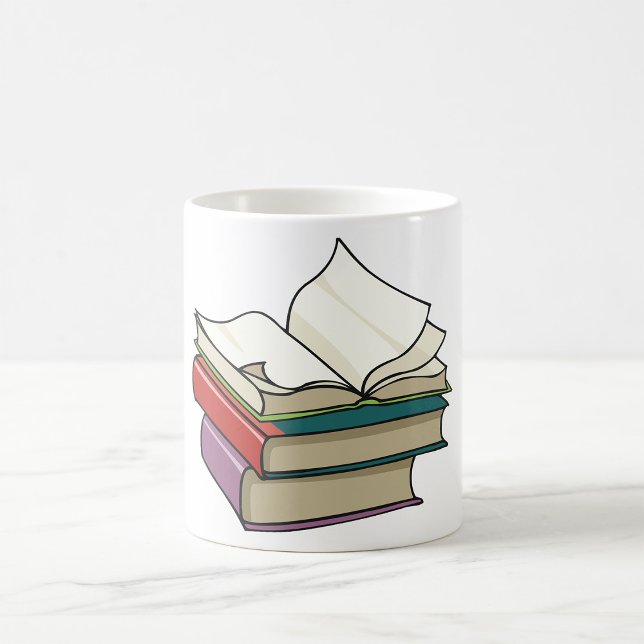 Caneca De Café Open Book Mug (Criador carregado)