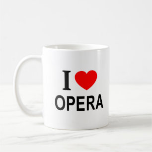 CANECA DE CAFÉ ❤️ OPERA EU AMO OPERA I HEART OPERA
