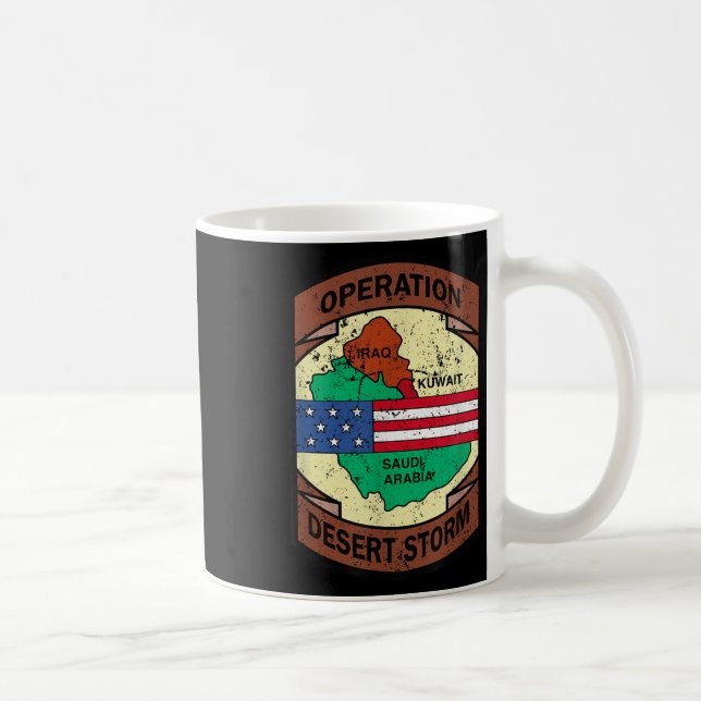 Caneca De Café Operação Militar do Golfo Operação Deserto Tempest (Direita)