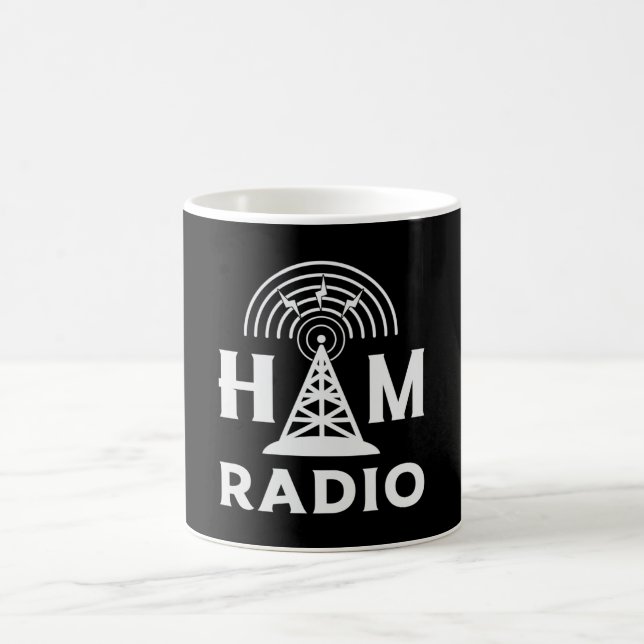 Caneca De Café Operador de Rádio HAM Código de Antena Amateur Gif (Centro)