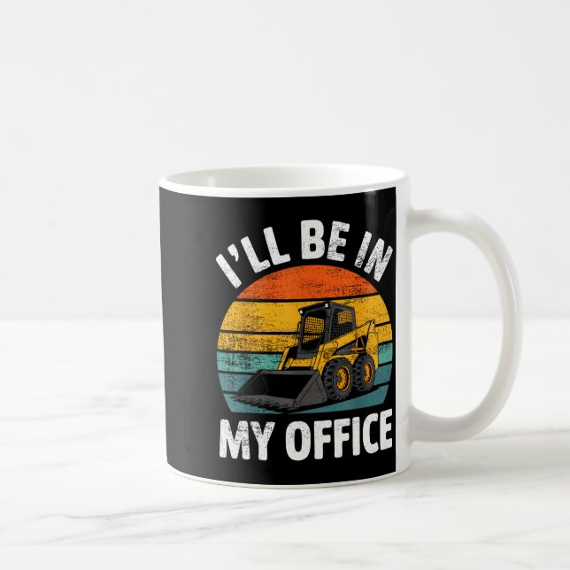 Caneca De Café Operador de Skid Steer Construção Equipamento Pesa (Direita)