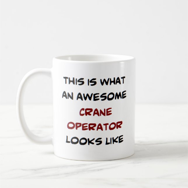 Caneca De Café operadora de guindaste, incrível (Esquerda)