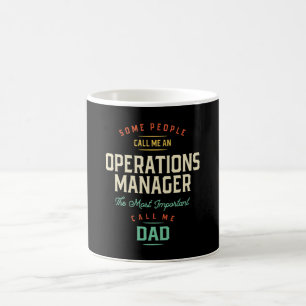Caneca De Café Operations Manager e Pai
