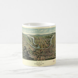 Caneca De Café Opinião de olho de pássaro de Cumberland Marylan