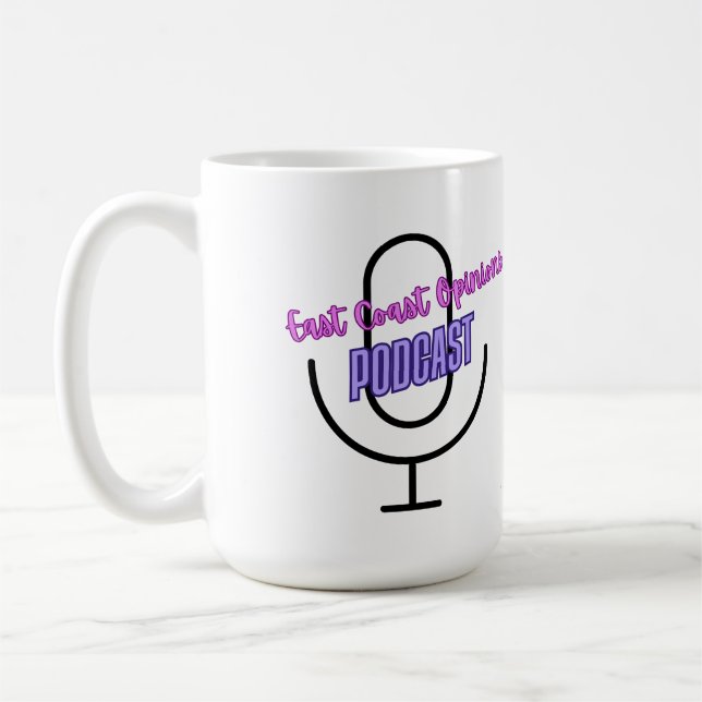 Caneca De Café Opiniões da Costa Leste 15oz Mug (Esquerda)